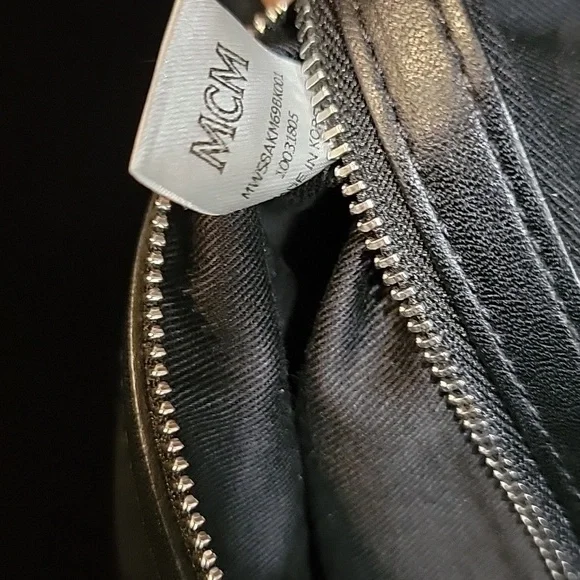 MCM EUC Black Visetos Coated Canvas and Leather Klara Bag 2 WAY - Picture 10 of 10